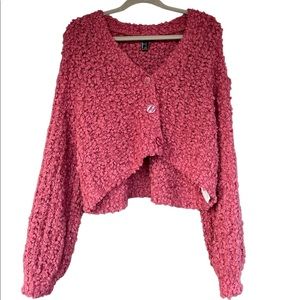 Pink Cropped Sweater